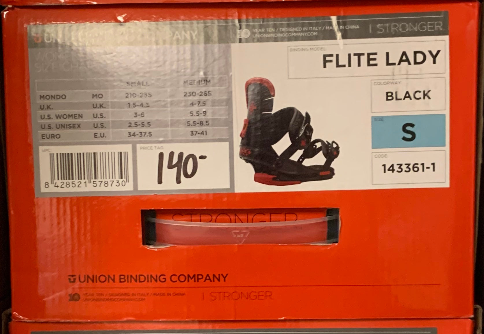 UNION BINDING FLITE LADY_BLACK