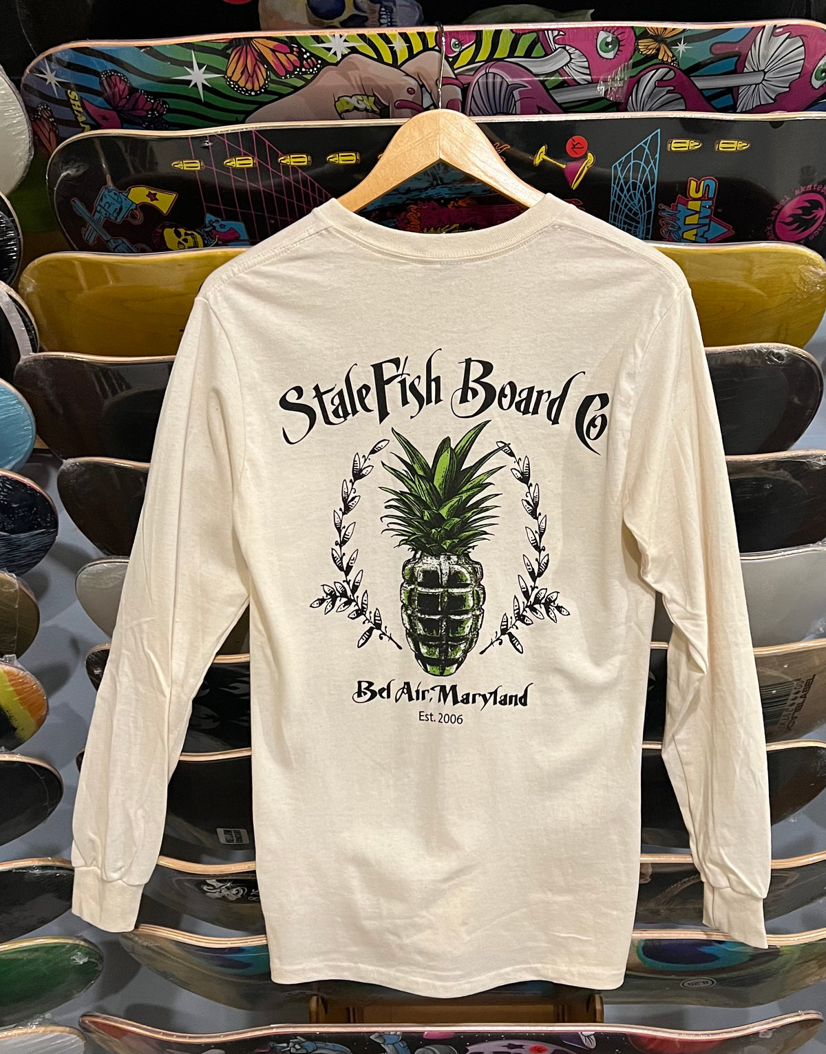 SHOP TEE L/S, Pineapple