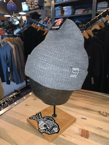 STALEFISH WAFFLE KNIT BEANIE W/ CUFF_HEATHER